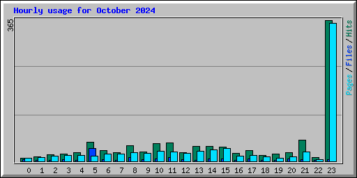 Hourly usage for October 2024